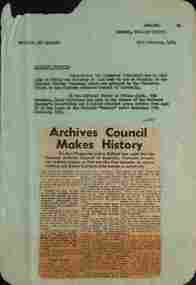 "Archives Council Makes History"