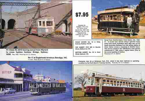 "Australian Trams - 1996 Calendar" - rear cover