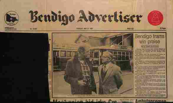 "Bendigo trams win praise"