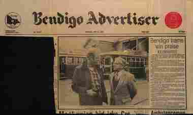 "Bendigo trams win praise"