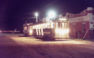 SECV Ballarat tram 39 Sebastopol at night