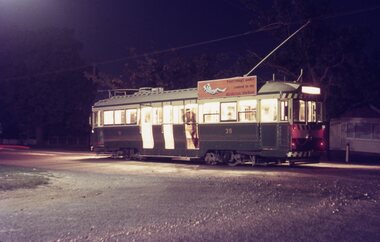 SECV Ballarat tram 39 Lydiard St North at night