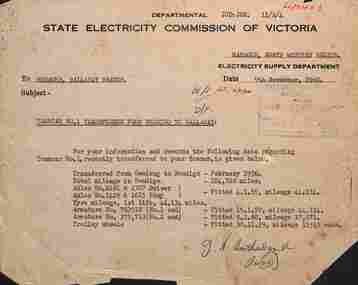 "Tramcar No. 1 transferred from Bendigo to Ballarat"