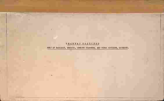 List - Tramways Drawings - cover