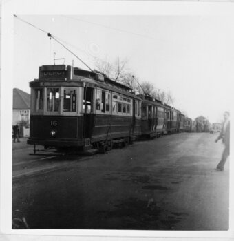 SECV Geelong tram 16 and others Ryrie St.