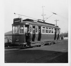 SECV Geelong tram 22 at Belmont.