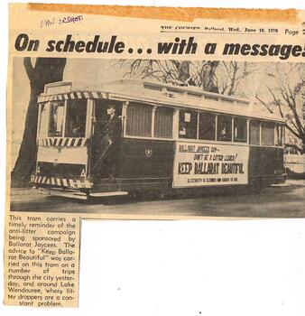 "On Schedule...with a message"