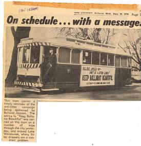"On Schedule...with a message"
