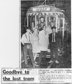 "Goodbye to the last tram"