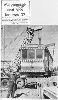Maryborough next stop for tram 32.