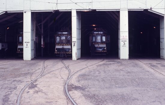 Front of depot