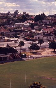 Bendigo bogie car - Bernard & View Sts from lookout tower.