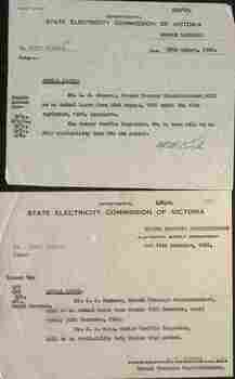 Set of two forms re annual leave of Supt.