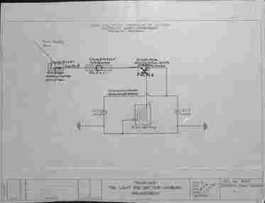 Drawing, State Electricity Commission of Victoria (SECV), "Tramcars tail light and battery charging arrangement" Drawing 8357, 9/1949