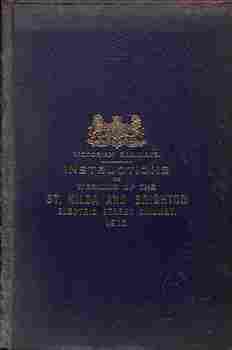 "Instructions re working of the St Kilda Brighton Electric Street Railway" - cover