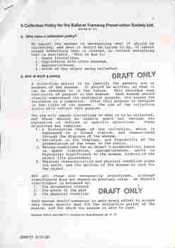 BTPS Collection Policy - draft