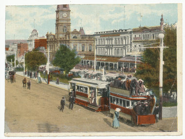 Ballarat Trailer No. 4 behind Ballarat Tram No. 2.