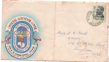 "Official Souvenir Cover - Melbourne Olympics"