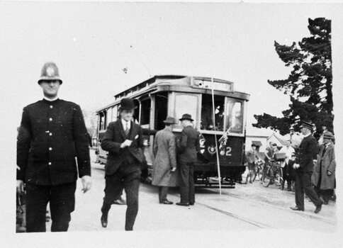 Opening of Lydiard St. Nth. line by Tram 37.