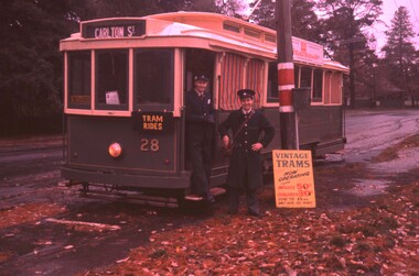 BTPS tram 28 and crew Gardens Loop