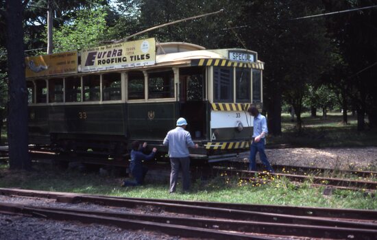 BTPS tram 33 being service - 3 road Extension