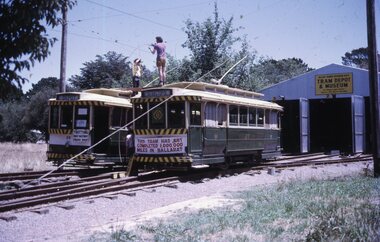 Working on the overhead - depot fan - 1