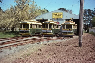 BTPS Trams 14, 26 & 27 on depot fan