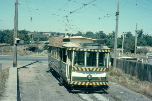 Tram 21 at North Bendigo