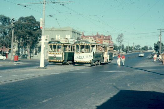 Trams 23 and 4 at Eaglehawk