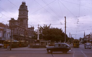 SECV Ballarat trams Sturt and Lydiard Sts, City Centre