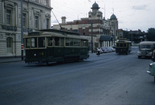 SECV Ballarat level crossing trams 30 & 32