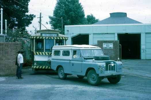BTPS Moving trams at old SECV depot - set of 4