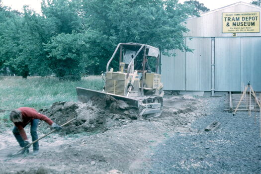 BTPS Depot - grading No. 3 road