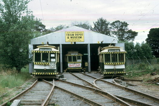 BTPS Depot fan and trams 26, 27 & 28