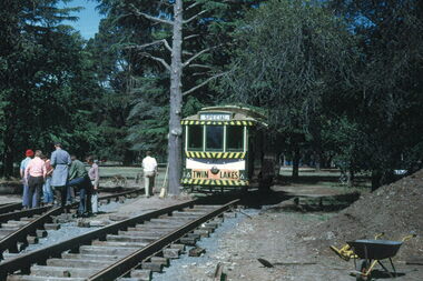 BTPS Shunting trams at new depot - 1
