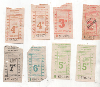 Set of  SECV tickets pre-decimal values