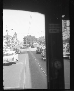 View from window of tram 21 in Bridge St to Sturt St.