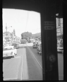 View from window of tram 21 in Bridge St to Sturt St.