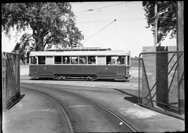 SECV Ballarat 21 passing depot - AETA tour