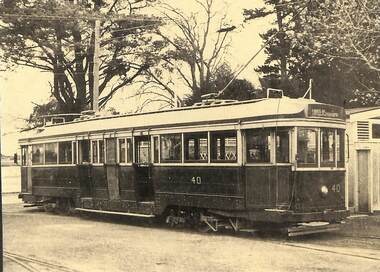 Car No. 40 - Tramways.
