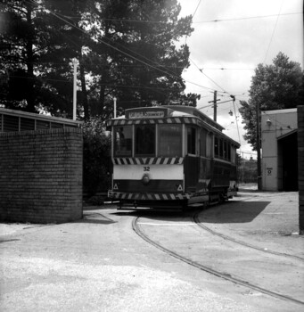  32 on depot apron.