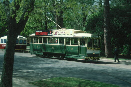 Tram 33 and the new ice cream van