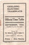 "Geelong Electric Tramways - Official Time Table"