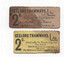 Geelong Tramways 2d strip ticket - front