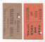 Geelong Tramways light card tickets - rear