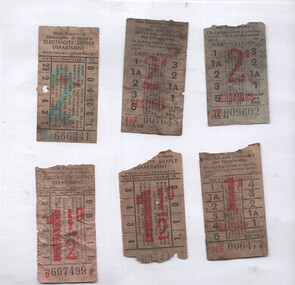 SECV Geelong Tramway tickets - front