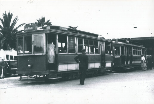 SECV Geelong trams 2 and 23 at the Railway Station