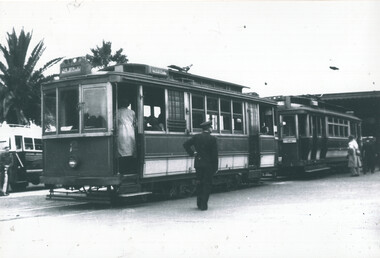 SECV Geelong trams 2 and 23 at the Railway Station