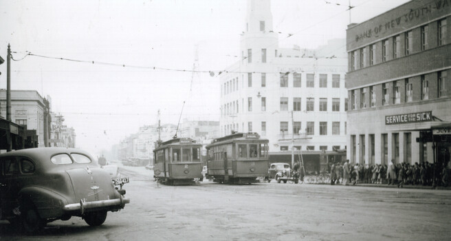 SECV Geelong trams 2 and 3 Moorabool St.