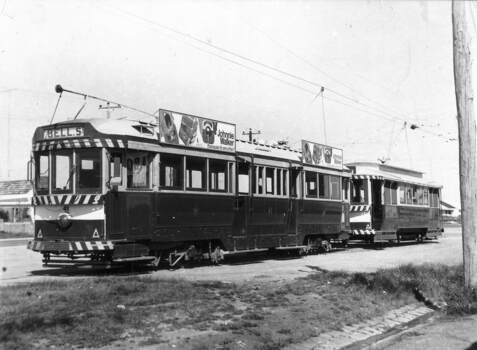 Ballarat tram at the Sebastopol Terminus.